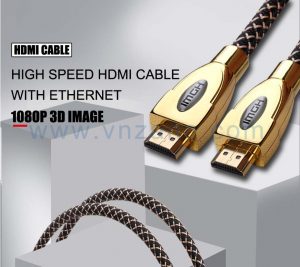 high speed HDMI cable in color of golden yellow from vnzane