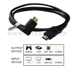 black HDMI Cable for many devices