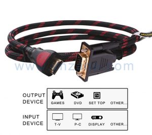 nice VGA to HDMI cable from vnzane