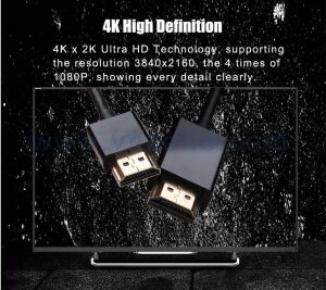 black good-quality HDMI male to male cable with high-speed